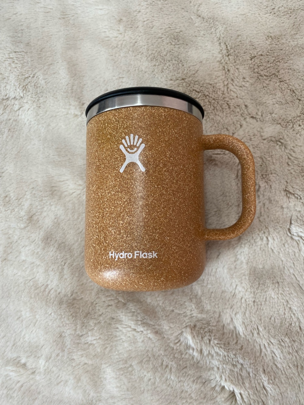 Hydro Flask 24 oz. soft touch finish in Bark insulated mug
